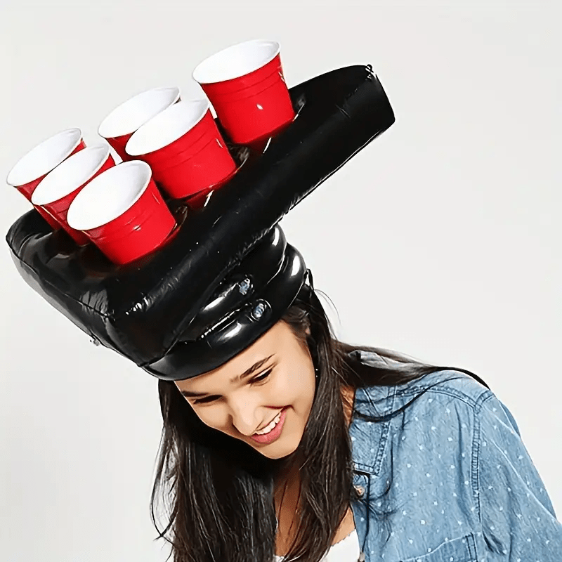 Beer & Wine Jockey Plaza Shopping - Opblaasbare Driehoekshoed voor Ping Pong Toss