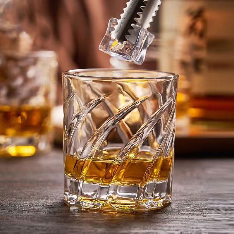 Wine Beer And Spirits - Reliëf Whiskyglas Hoogwaardig thuisgebruik Luxe glaswerk