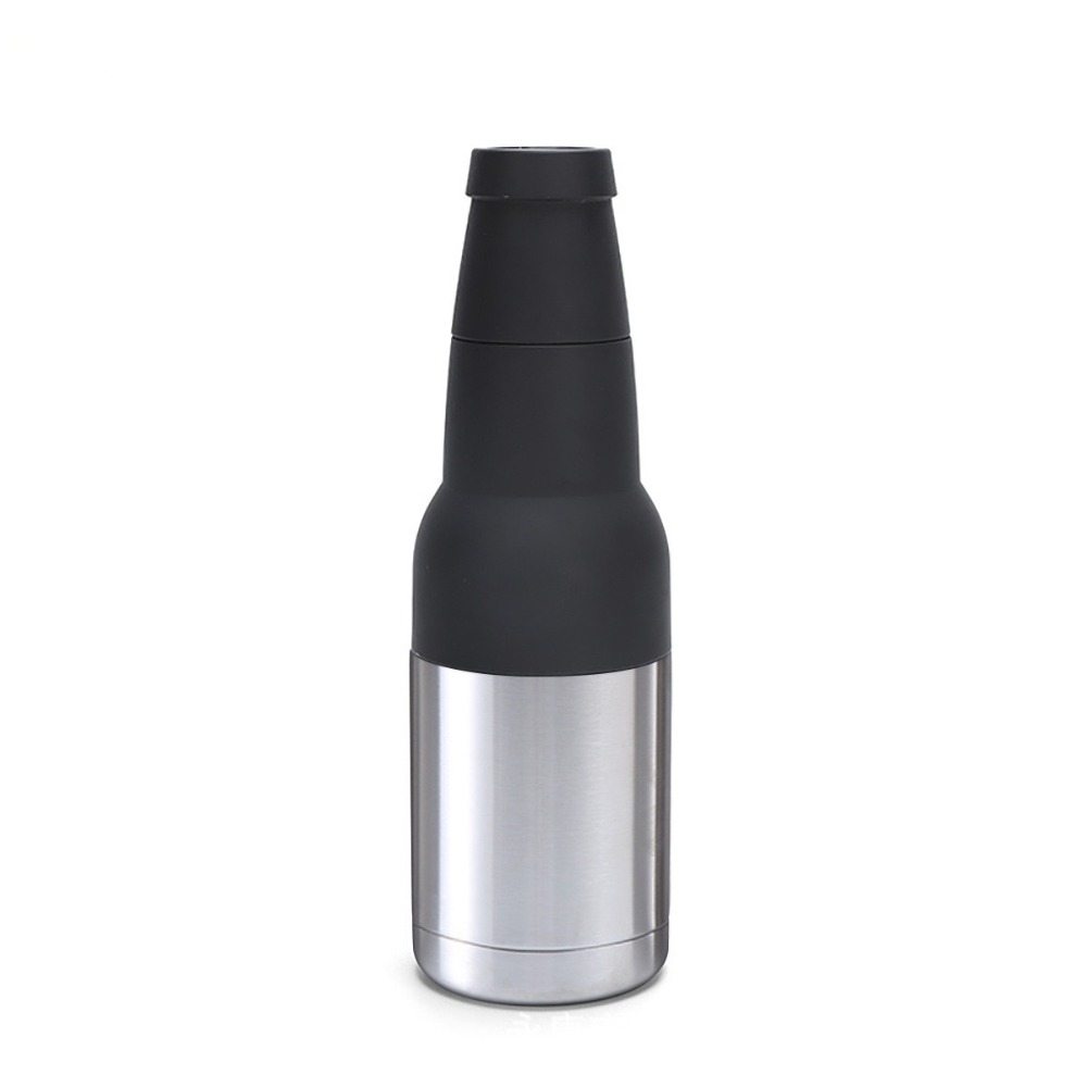 Wine Beer Holder - 3-in-1 RVS bierfleskoeler met dubbele wand