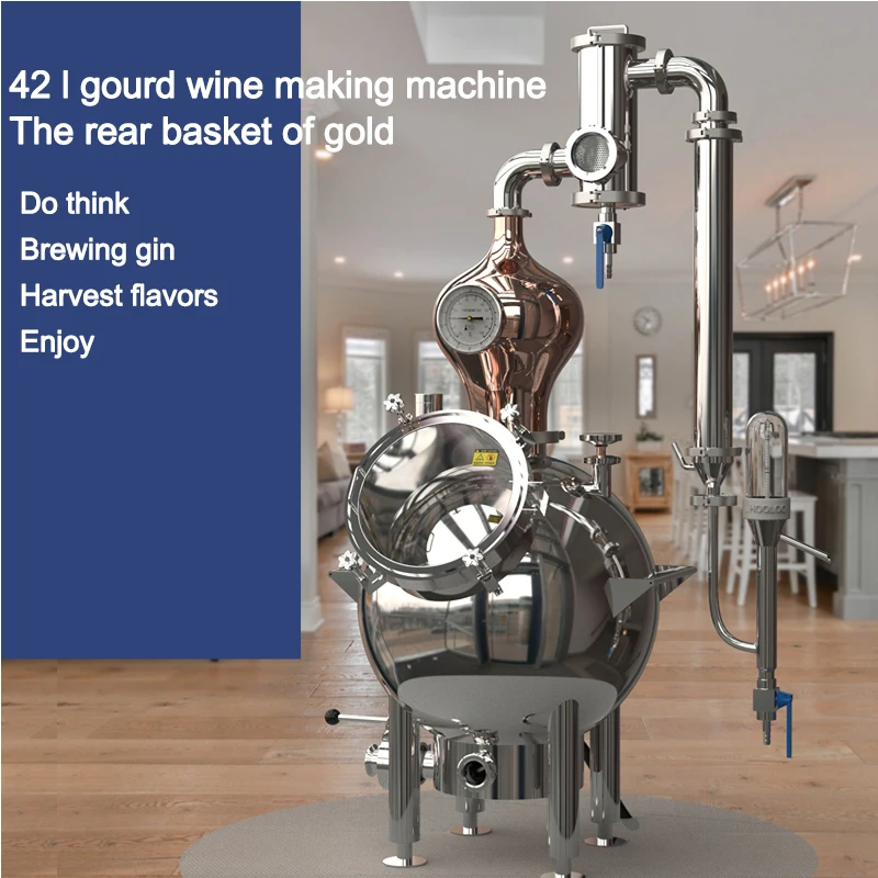 Wine Beer Distillation - 42L Kalebasvormige distilleerketel voor thuisbrouwen en