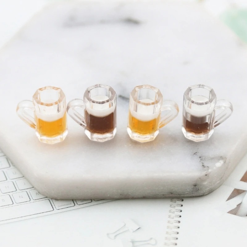 Wine Beer Garden - 10 stuks gesimuleerde wijnbeker harsaccessoires miniatuur
