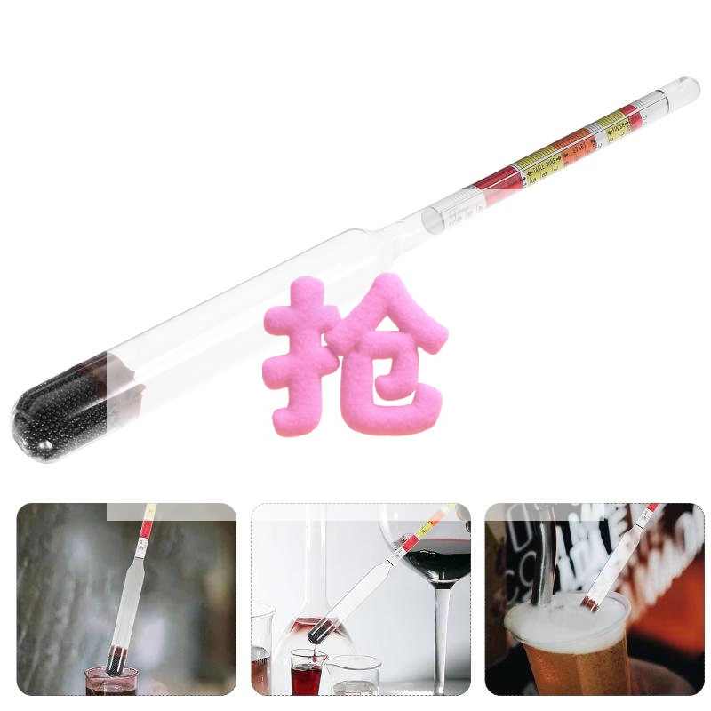 Wine Beer And Cider - 1 stuks 3-schaal hydrometer voor wijn,