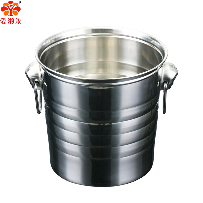 Ice Bucket Silver - Aixiangru roestvrijstalen ijsemmer 3L/5L/7L goud zilver
