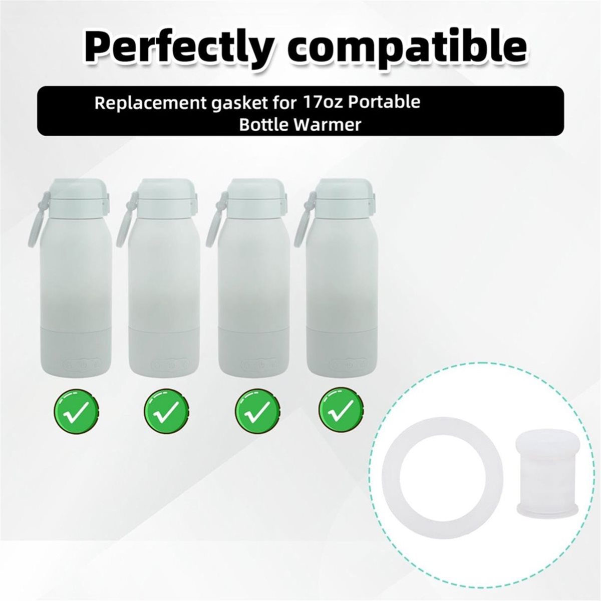 Bottle Stopper Set - BHBL Accessoireset voor babyflessenwarmers voor 17oz,