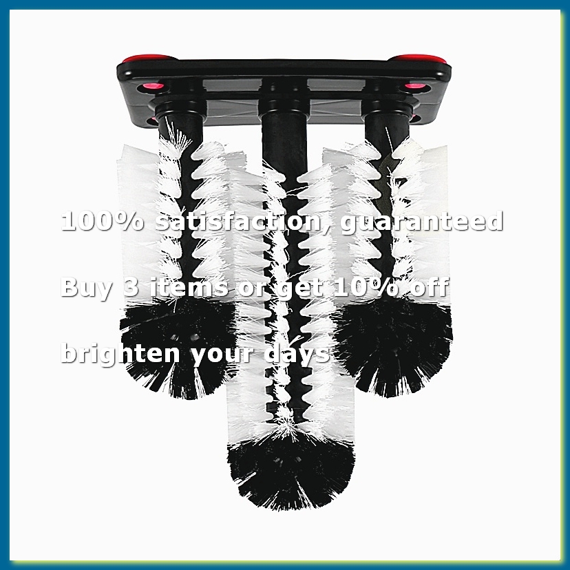 Wine & Beer Shop Photos - Glazenwasser met 3 borstels, glazenwasborstels met