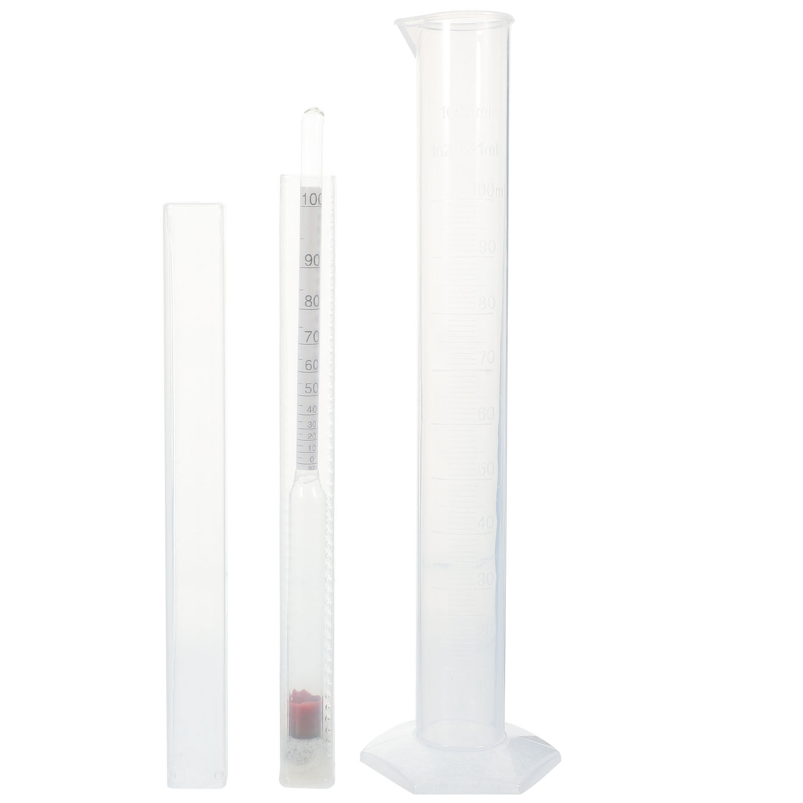 Wine Beer And Cider - 1Set Drievoudige Schaal Hydrometer voor Wijnmaakset