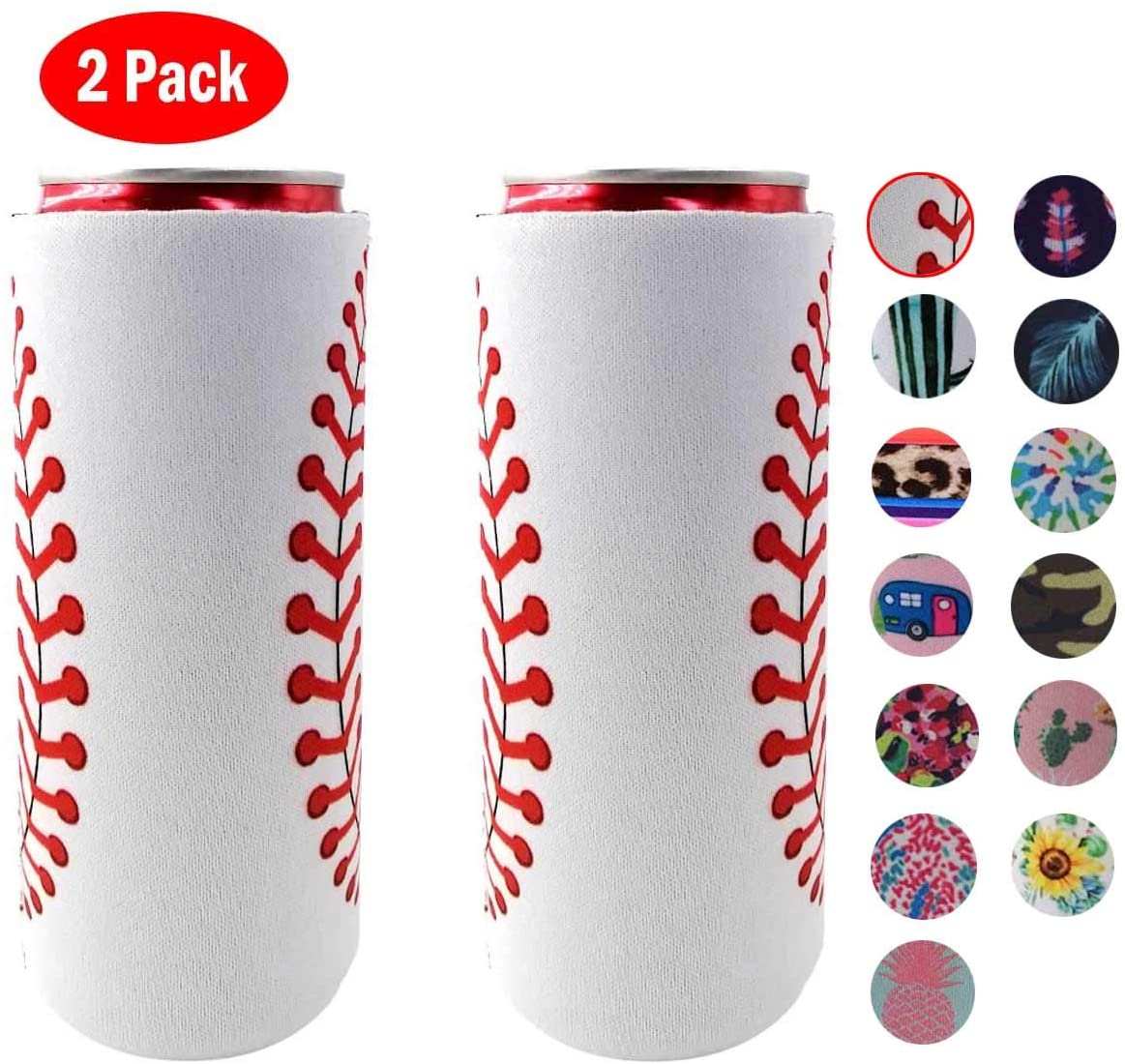 Wine Beer Holder - 2Pack Skinny Kan Koeltas, wijn Koeltas