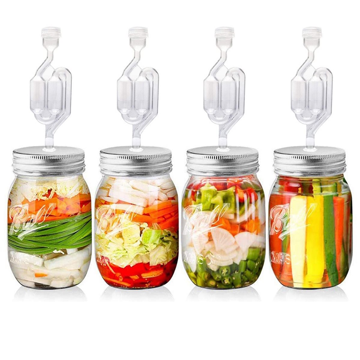Wine Beer And Cider - 4 stuks 70 mm fermentatie-deksel en