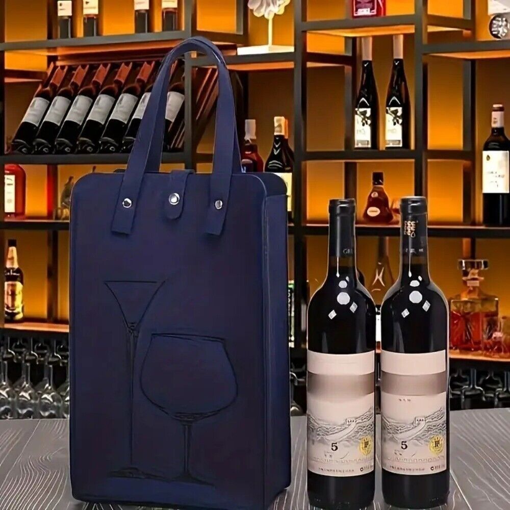 Wine & Beer Shop Photos - Hoge kwaliteit vilt rode wijntas dubbele