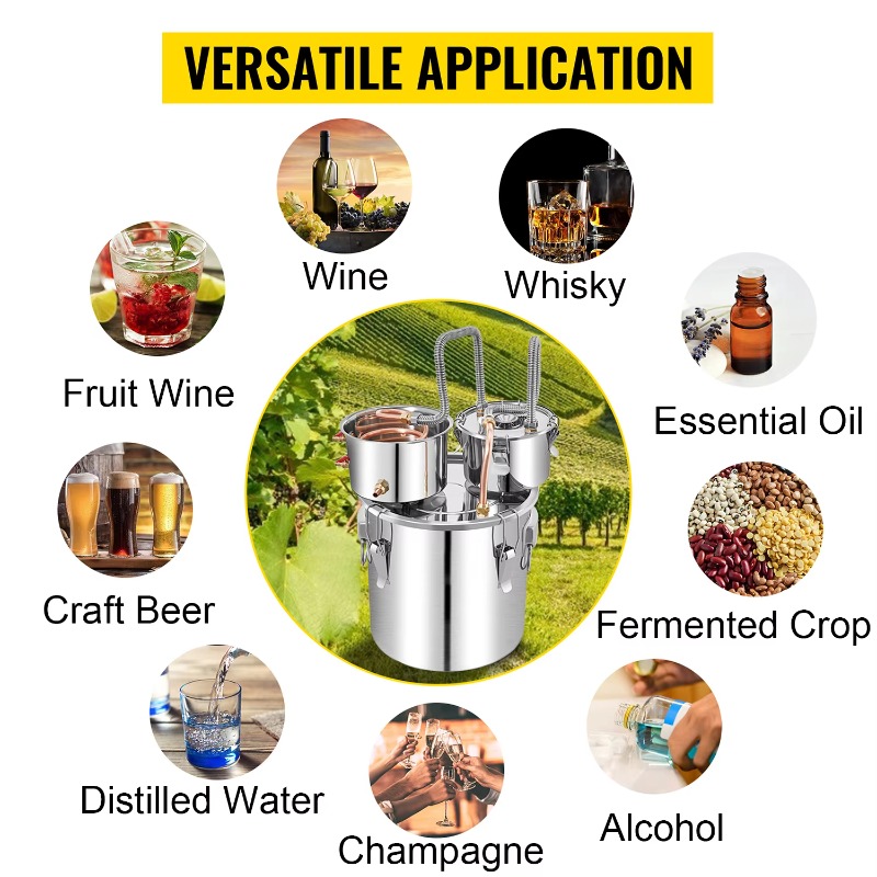 Wine Beer Distillation - 【Hot】 50L Waterdestilleerder Fles Moonshine Apparatuur