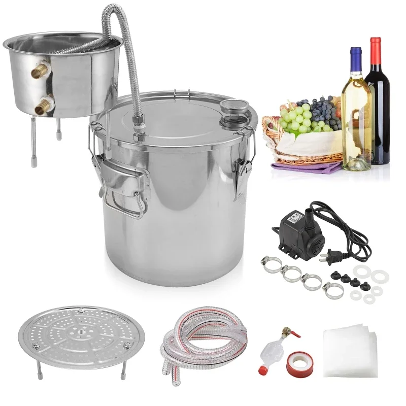 Wine Beer Distillation - 22L Alcoholbrouwerij Distilleerapparaat DIY Maanschein Still