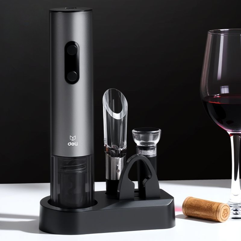 Wine Beer Deli - Deli elektrische wijnopener voor thuisgebruik, roestvrij
