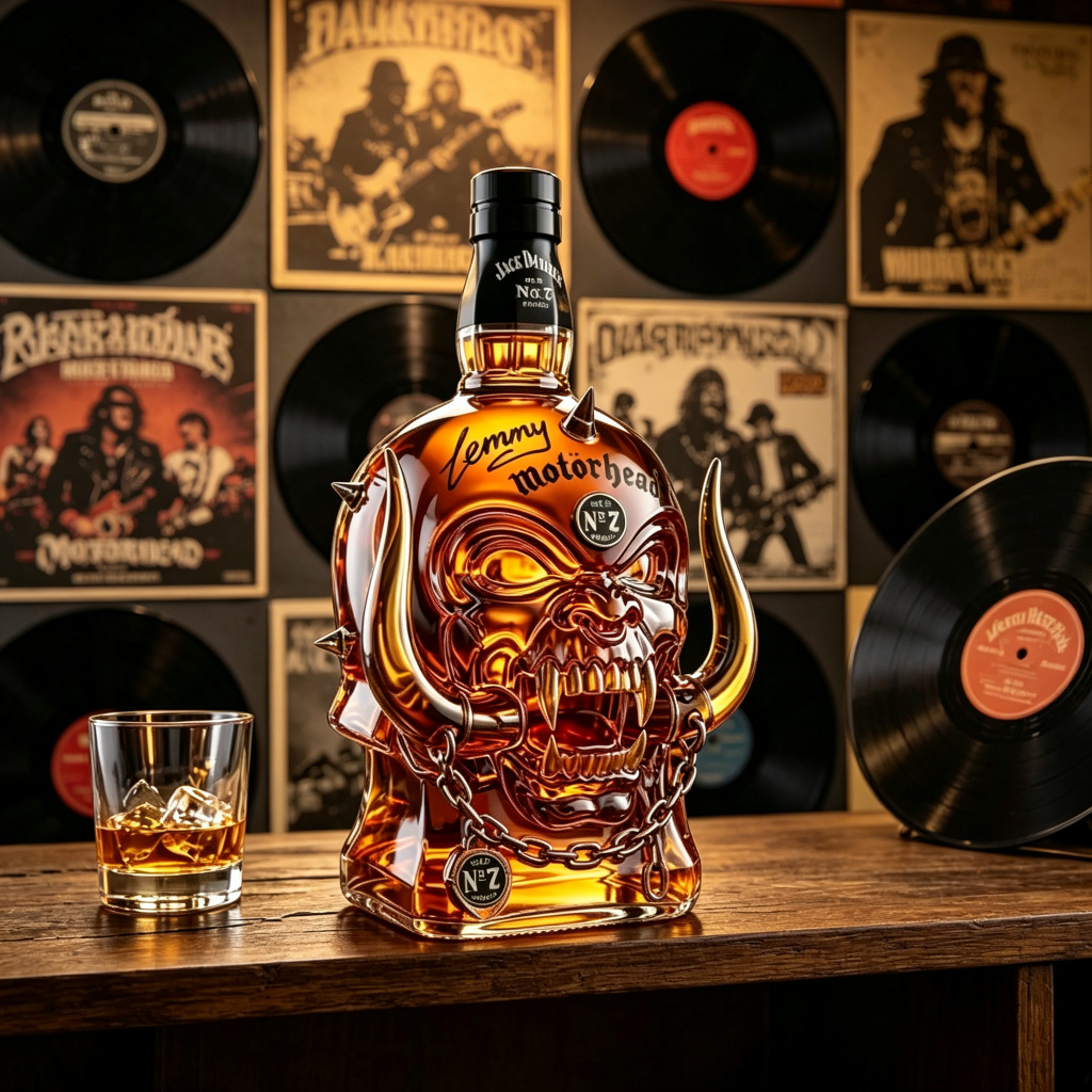 Wine Beer And Spirits - Motorhead Snaggletooth Warpig Whiskey Decanter 3D