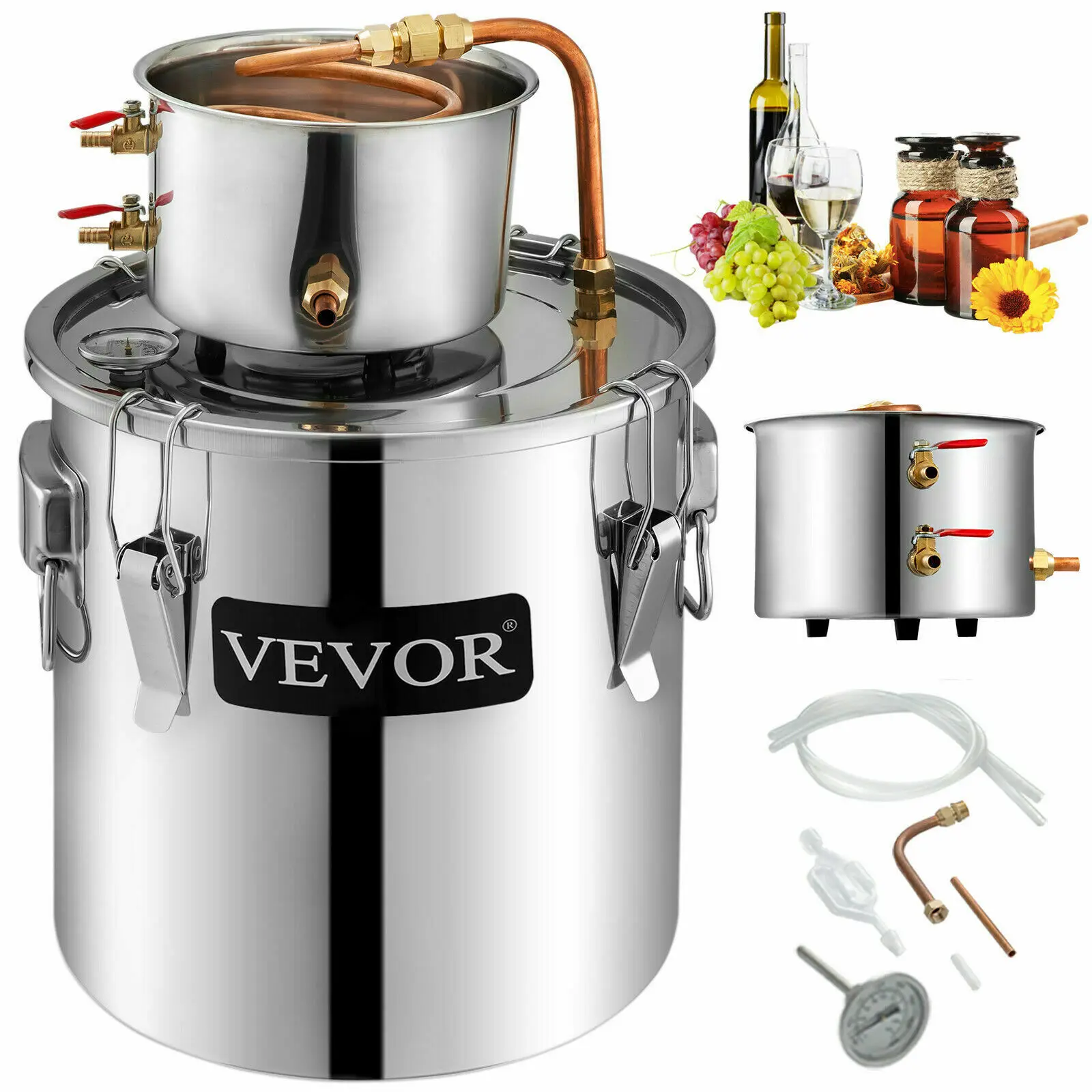Wine Beer Distillation - SIHAO Distilleerapparaat 5 Gallon 21L Alcohol