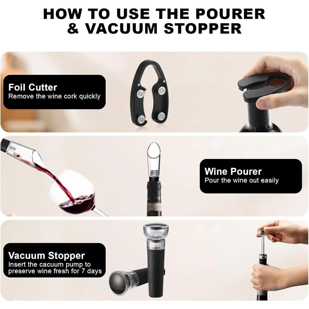 Elektrische wijnopenerset Elek - Bottle Stopper Set recensie en prijs