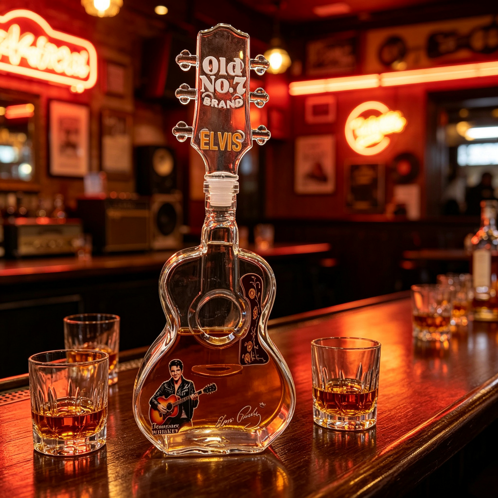 Elvis Presley gitaarvormige gl - Wine Beer And Spirits recensie en prijs