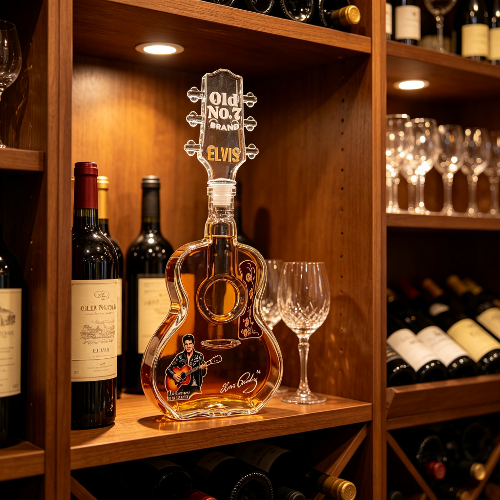 Elvis Presley gitaarvormige gl - Wine Beer And Spirits recensie en prijs