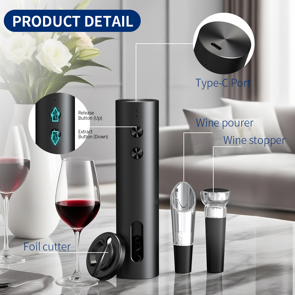 4-in-1 Elektrische Flessenopen - Bottle Stopper Set recensie en prijs
