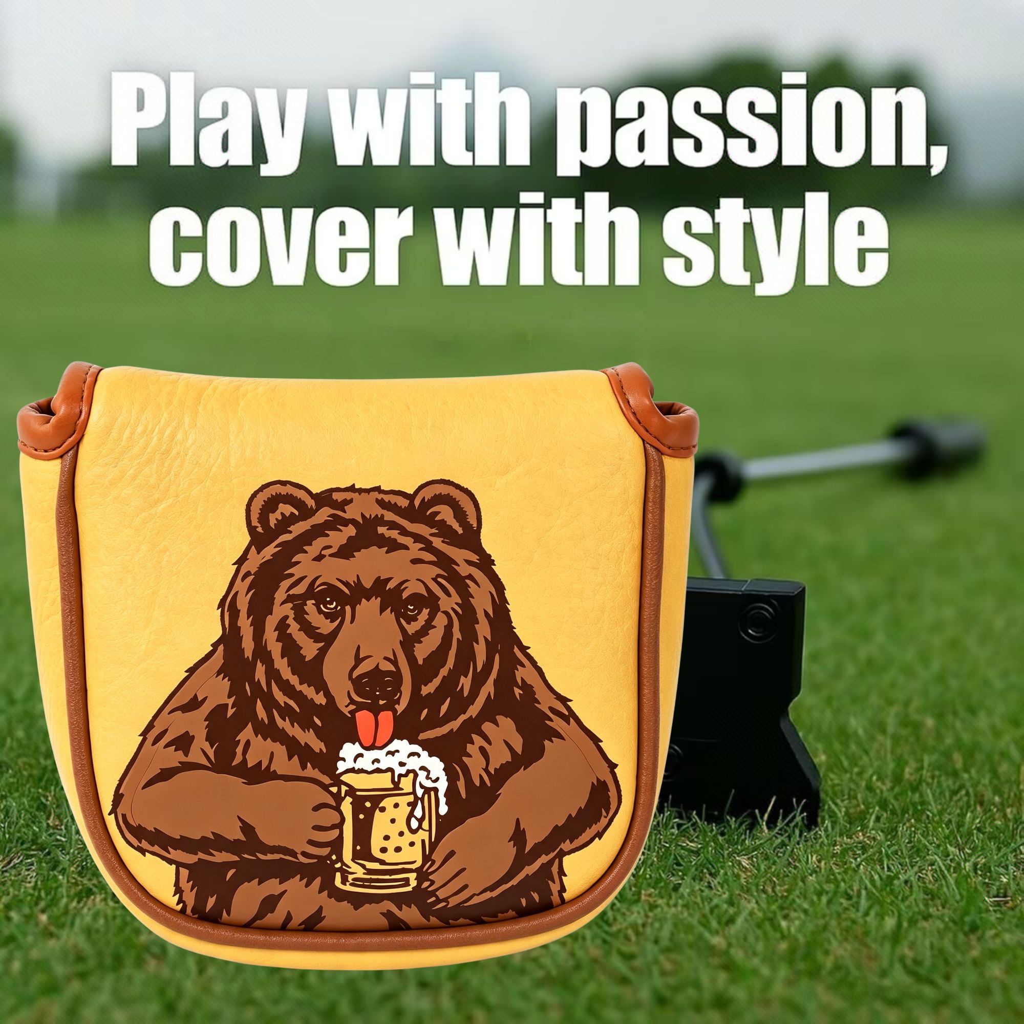 Schedel geborduurde golfmallet - Beer & Wine Jockey Plaza Shopping recensie en prijs