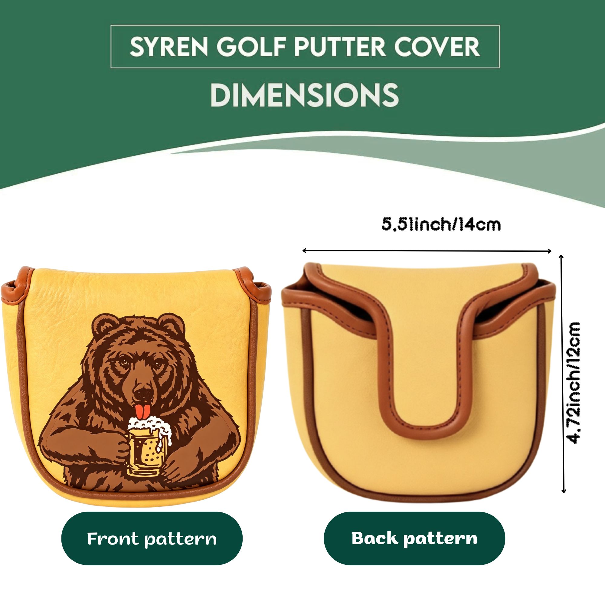 Schedel geborduurde golfmallet - Beer & Wine Jockey Plaza Shopping recensie en prijs