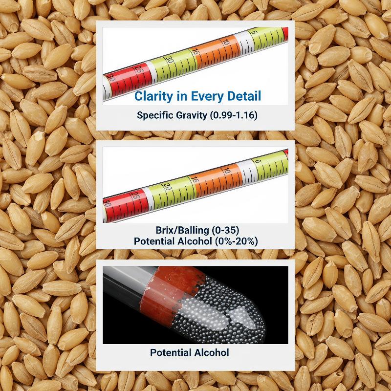 1 stuks 3-schaal hydrometer vo - Wine Beer And Cider recensie en prijs
