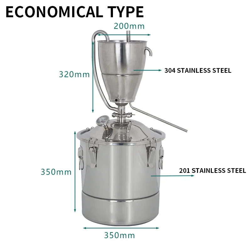 30L Rvs Water Alcohol Distille - Wine Beer Distillation recensie en prijs