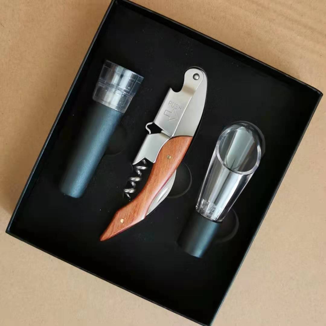 geschenkpakket rode wijn bierf - Bottle Stopper Set recensie en prijs