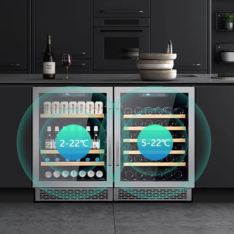 Wijnkoelkast met dubbele glaze - Wine Beer Fridge Cabinet recensie en prijs