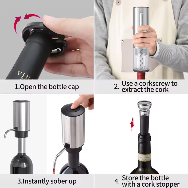 2024 Nieuw ontwerp 4-in-1 lith - Bottle Stopper Set recensie en prijs