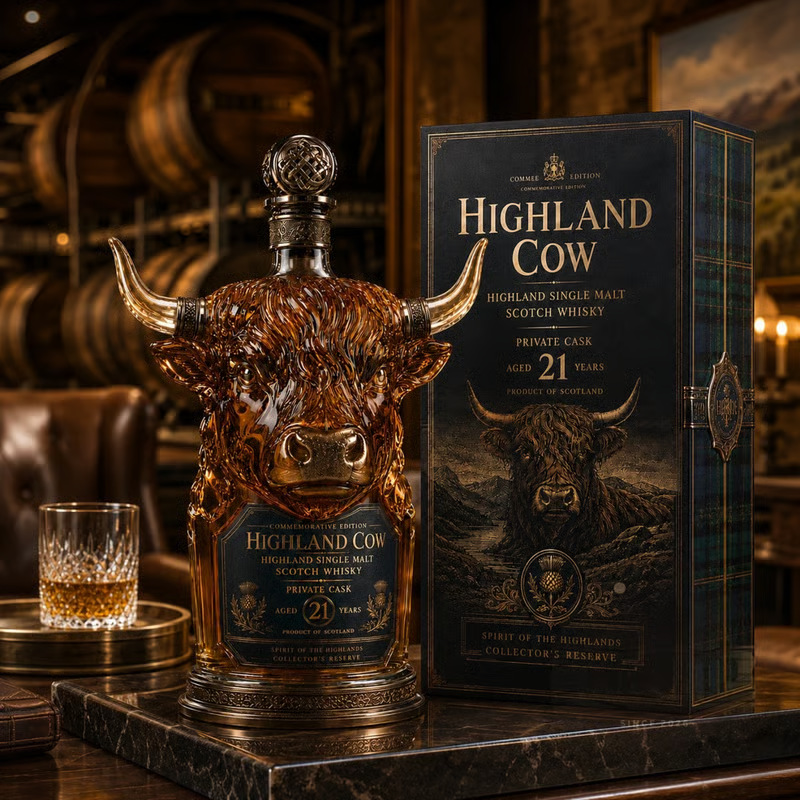 Highland Cow Shaped Glass Whis - Wine Beer And Spirits recensie en prijs