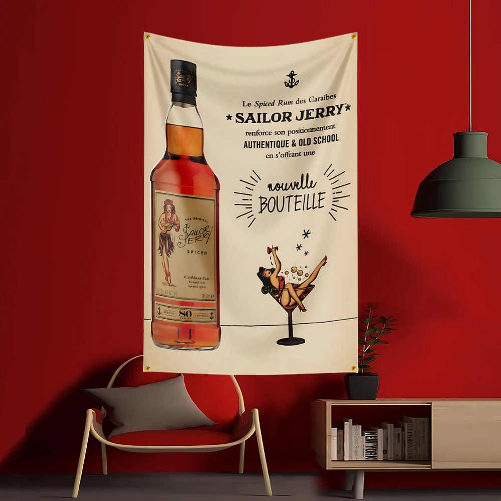 90X150CM S-Sailor Jerrys rum V - Wine Beer Garden recensie en prijs