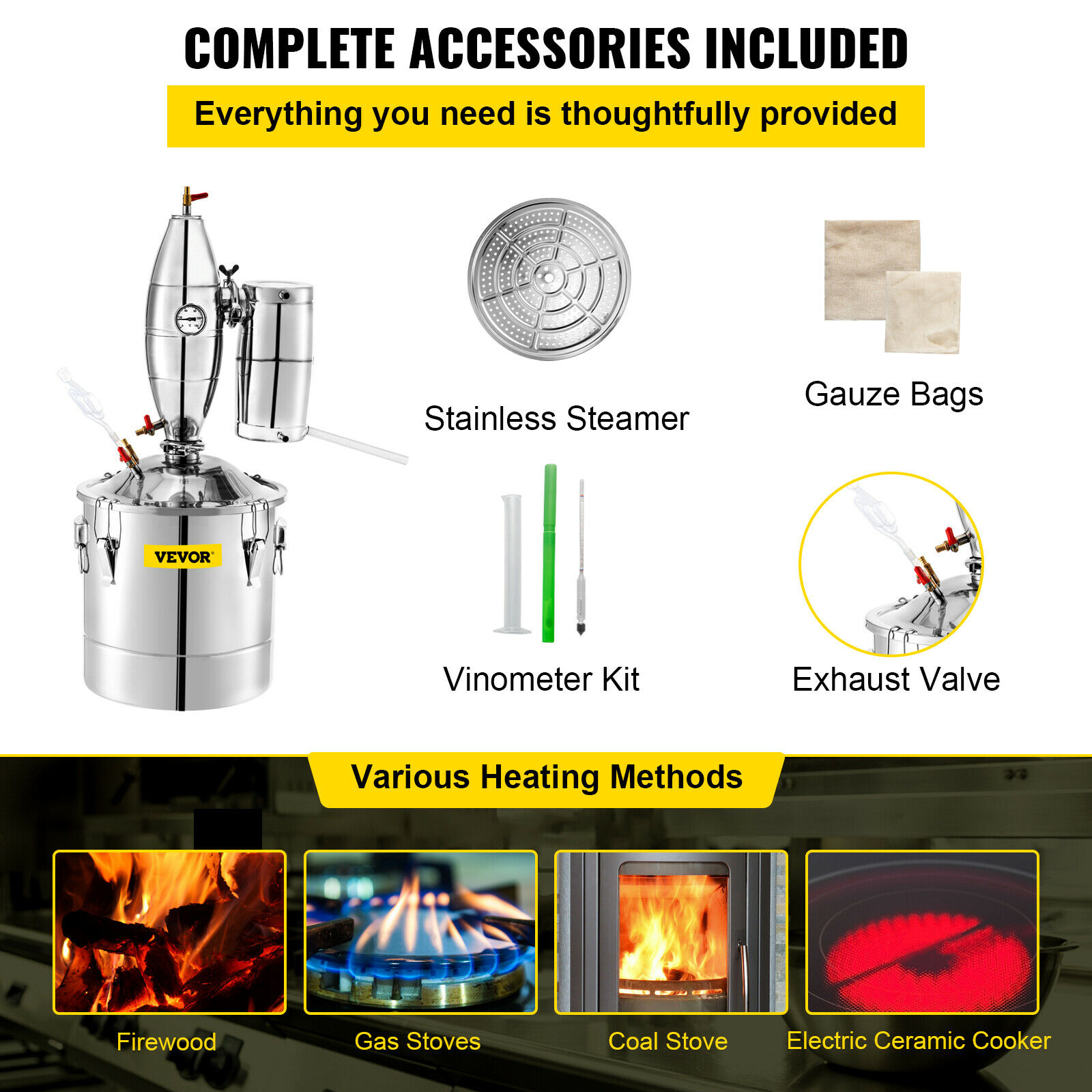 20L-70L Alcohol Distilleerder  - Wine Beer Distillation recensie en prijs