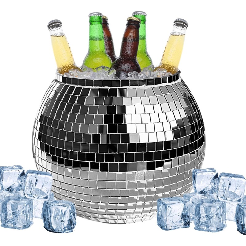 Disco IJsbal Emmer Spiegel Zil - Ice Bucket Silver recensie en prijs
