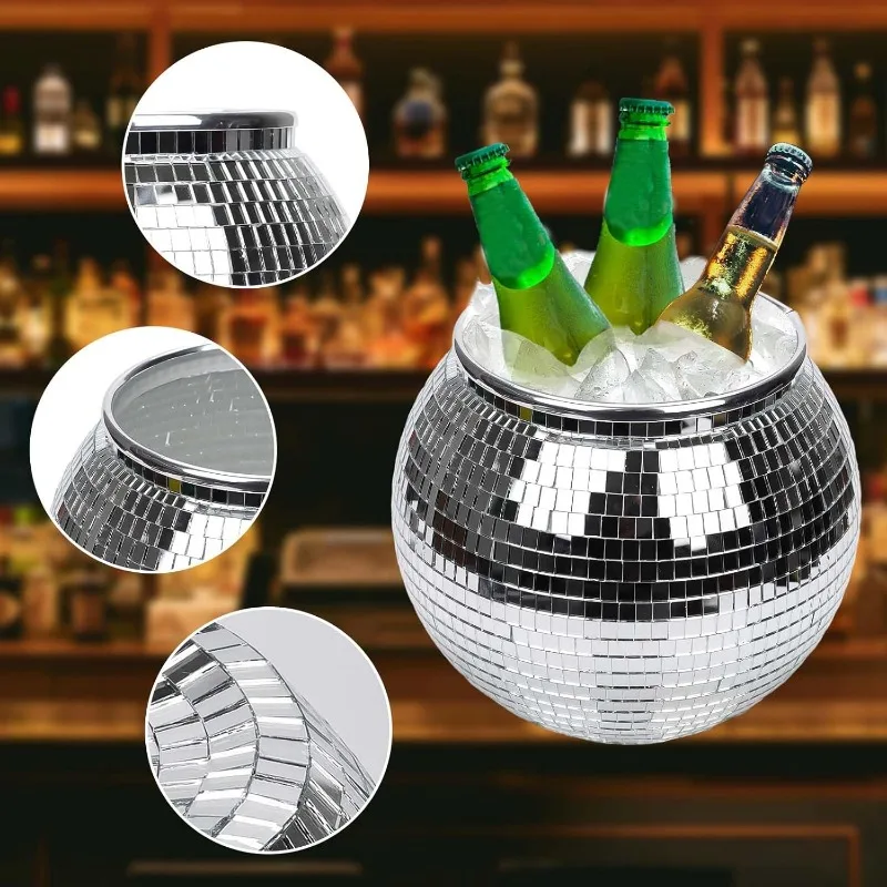 Disco IJsbal Emmer Spiegel Zil - Ice Bucket Silver recensie en prijs