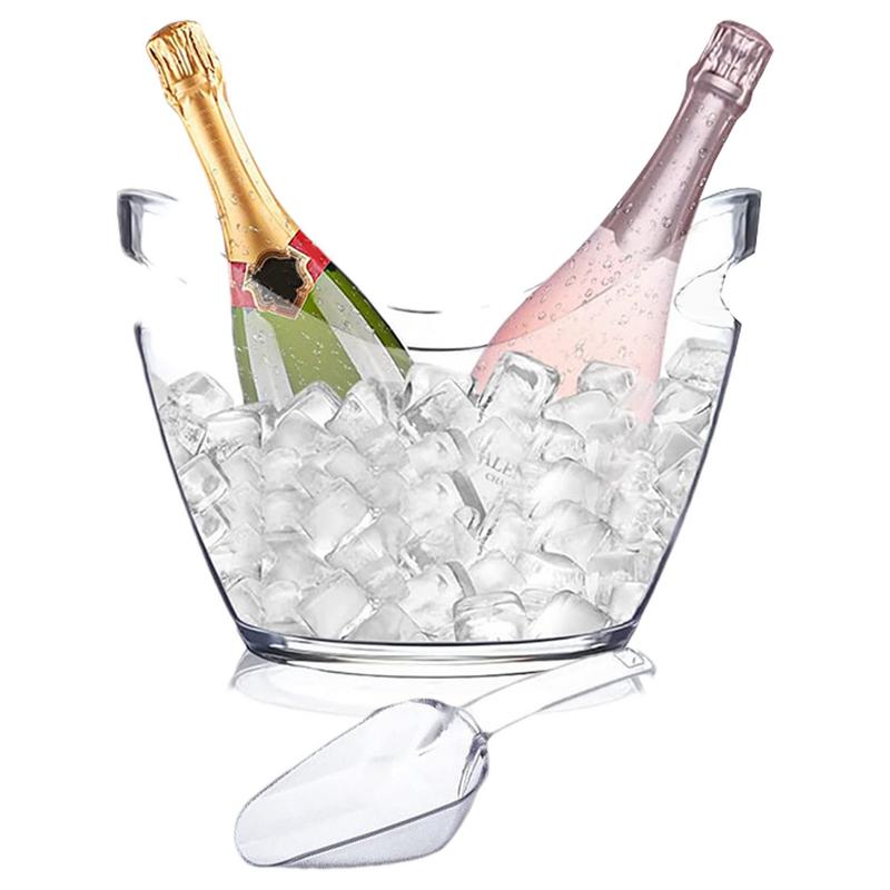 Doorzichtige ijsemmer Drankkui - Ice Bucket Silver recensie en prijs