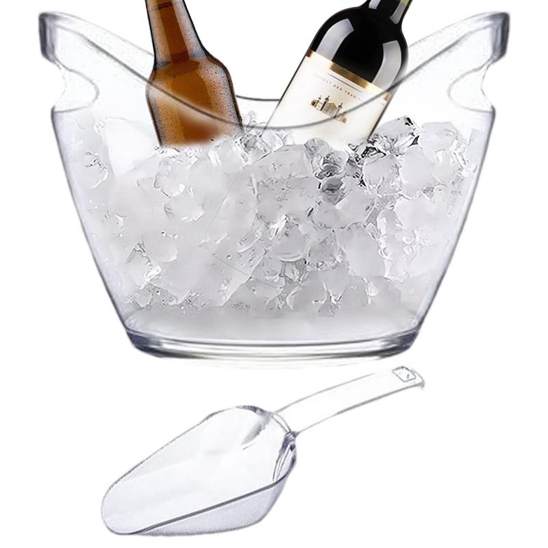 Doorzichtige ijsemmer Drankkui - Ice Bucket Silver recensie en prijs