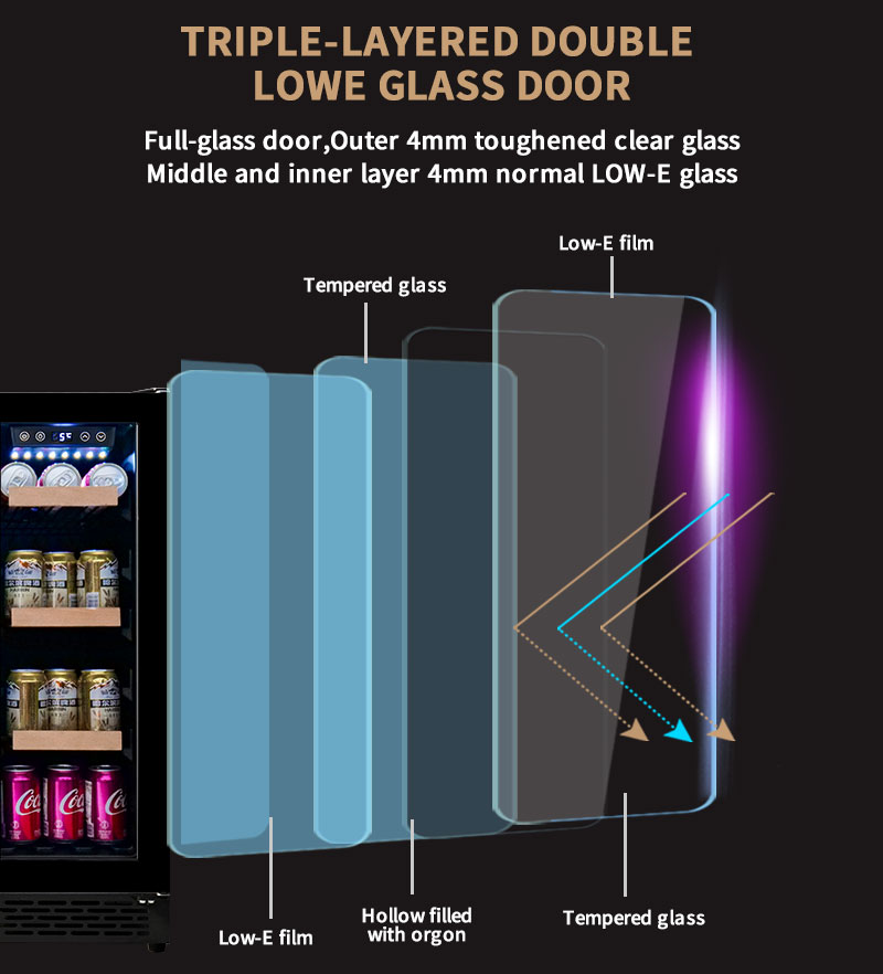 Dubbele deur onderbouw wijn- e - Wine Beer Fridge Cabinet recensie en prijs
