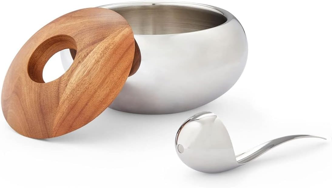 Geïsoleerde roestvrijstalen ij - Ice Bucket Silver recensie en prijs