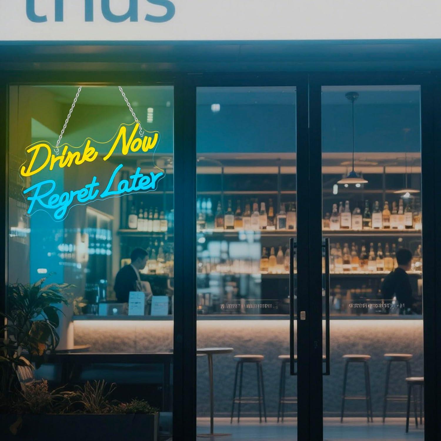 Bier Neonbord Drink Nu Spijt L - Beer & Wine Jockey Plaza Shopping recensie en prijs