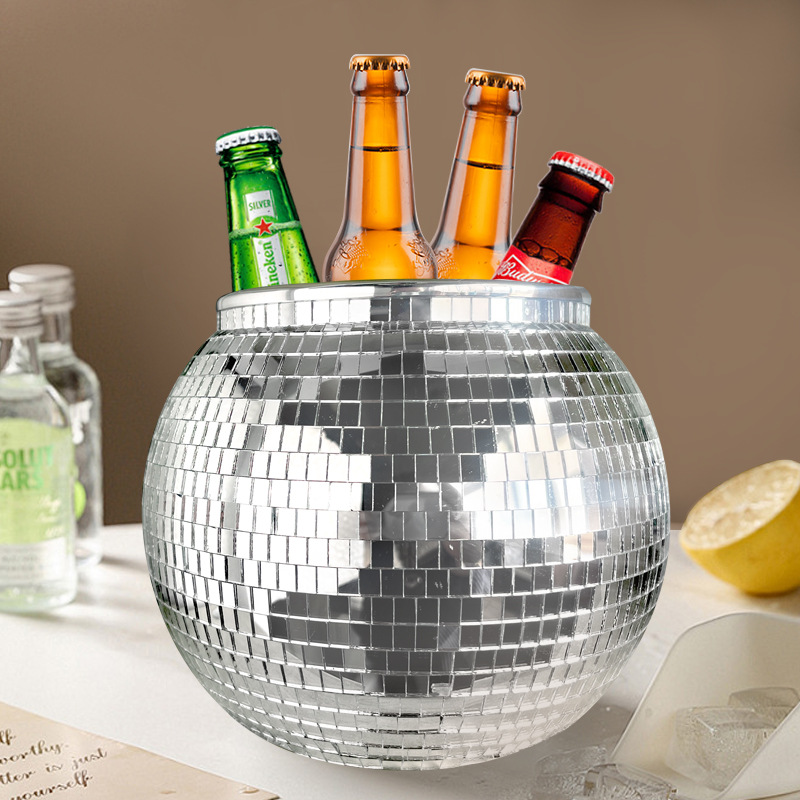 Discobal ijsemmer kunststof gr - Ice Bucket Silver recensie en prijs