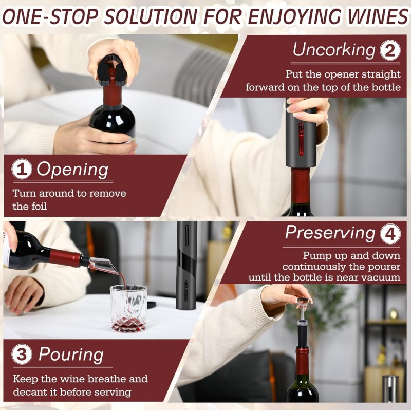 Oplaadbare multifunctionele el - Bottle Stopper Set recensie en prijs