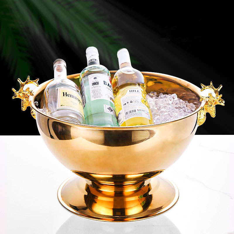 Creatieve roestvrijstalen hert - Ice Bucket Silver recensie en prijs