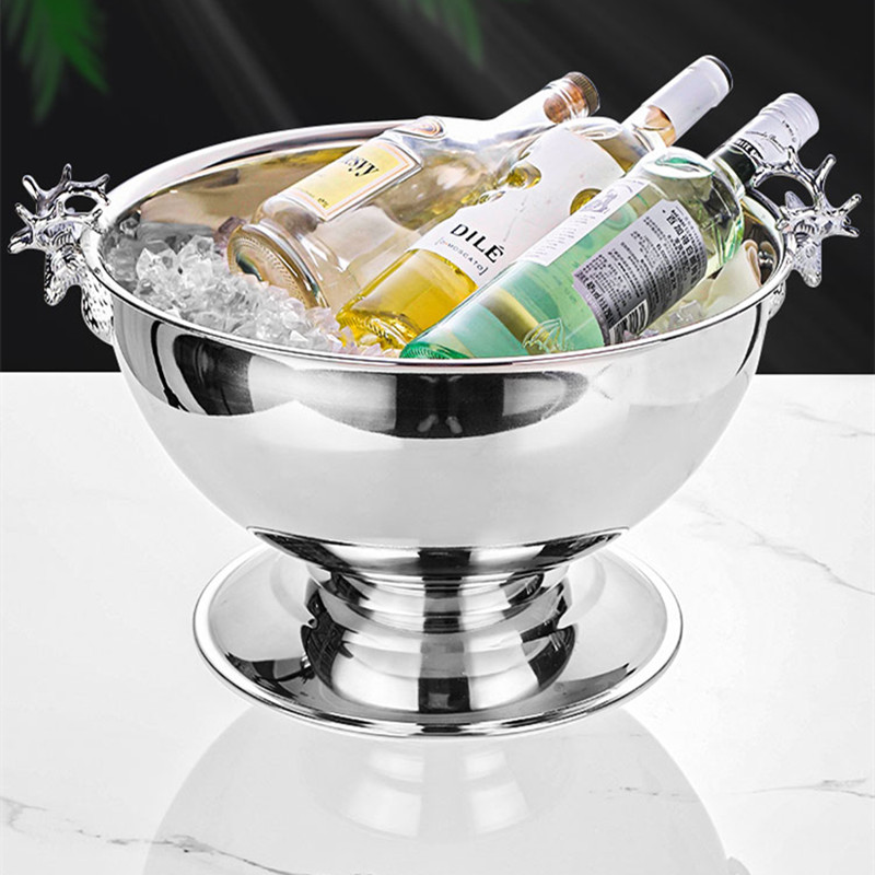 Creatieve roestvrijstalen hert - Ice Bucket Silver recensie en prijs