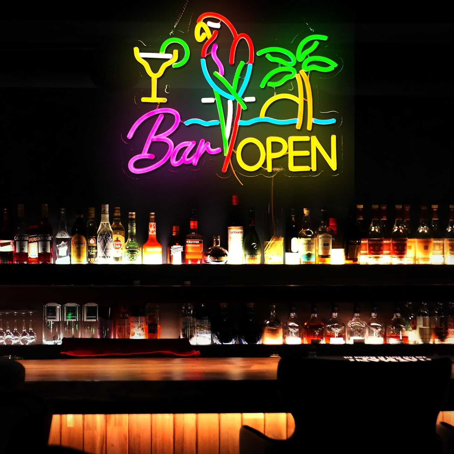 Openbare bar neonreclame, wand - Beer & Wine Jockey Plaza Shopping recensie en prijs