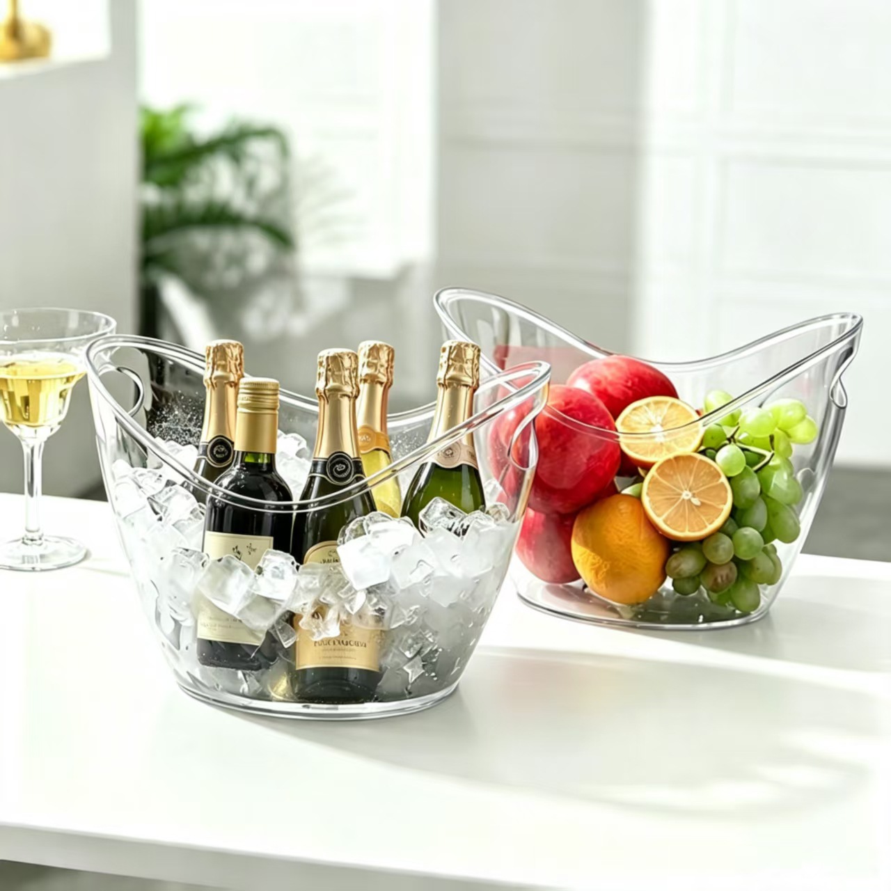 4L Transparante IJs-emmer Dran - Wine Beer Holder recensie en prijs