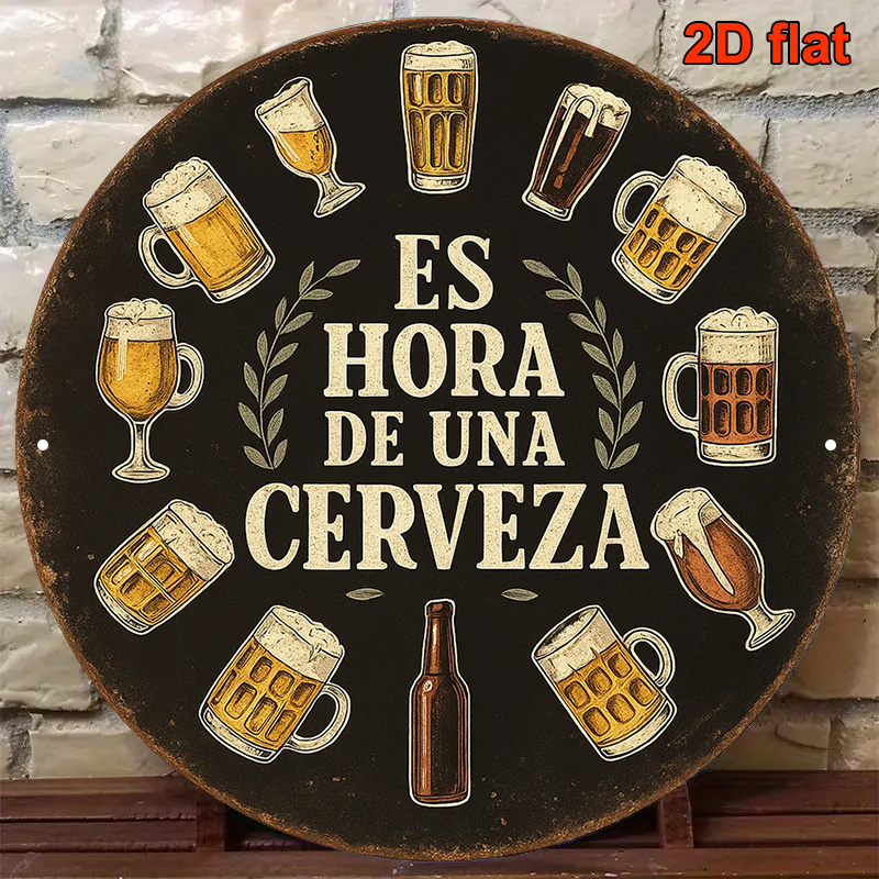 1 stuk 2D plat rond Hora De Rv - Wine Beer Garden recensie en prijs