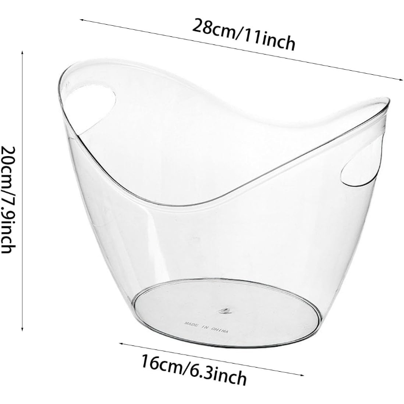 Transparante acryl ijs emmer,  - Wine Beer Holder recensie en prijs
