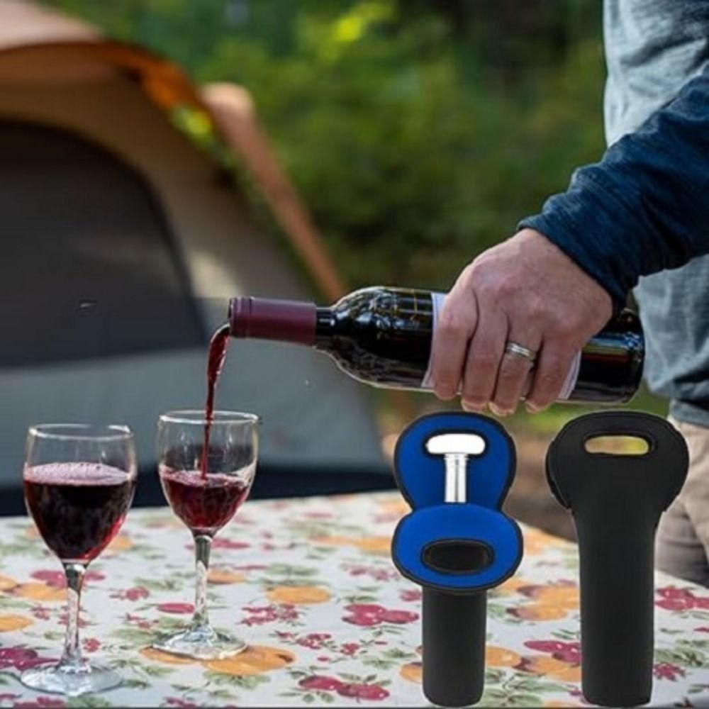 Praktische draagbare wijnkoffe - Wine Beer Holder recensie en prijs