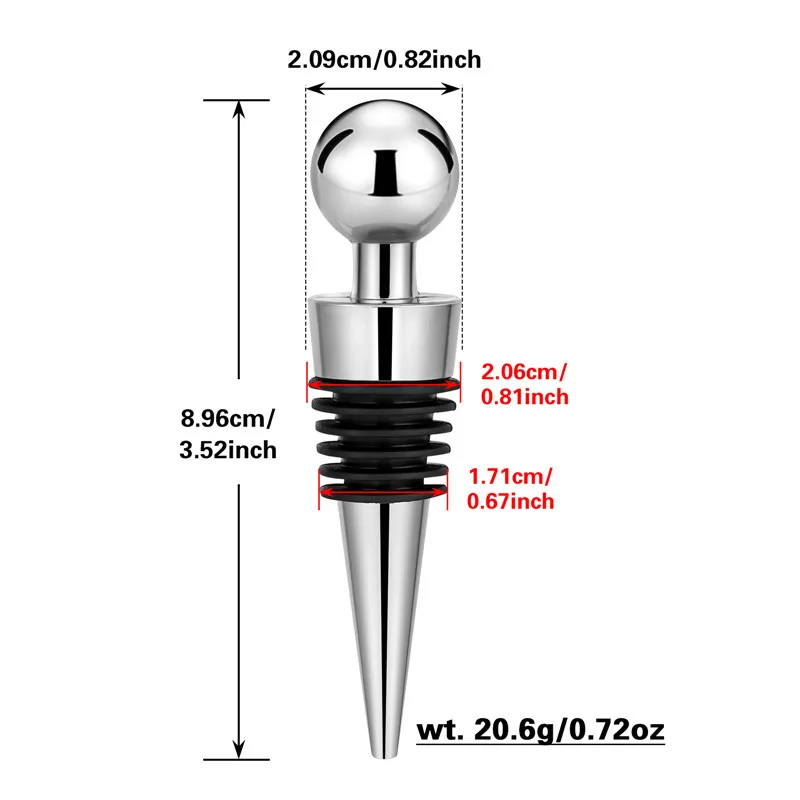 2 stks/set Zilveren Flessensto - Bottle Stopper Set recensie en prijs