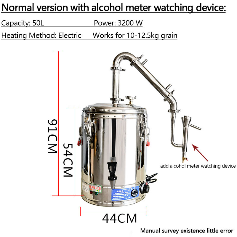 50l Distillatiekolom Alcoholdi - Wine Beer Distillation recensie en prijs